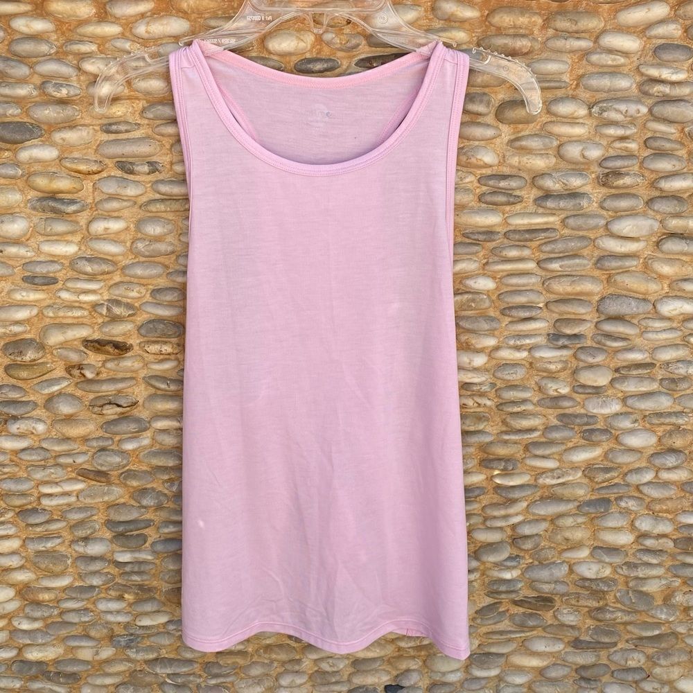 Calme by Johnny Was Ease Light Pink Racerback Tank. Size Medium. NWT